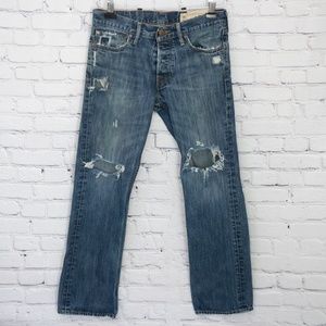 Hollister Destroyed Men's Button Fly 30x30 Jeans